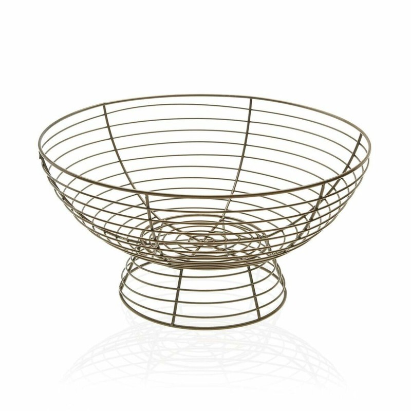 Fruit Bowl Versa Metal Steel (33 x 17 cm)