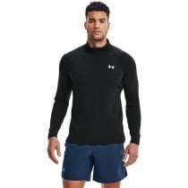 Herren Langarm-T-Shirt Under Armour STR Zip Schwarz