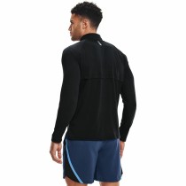 Herren Langarm-T-Shirt Under Armour STR Zip Schwarz