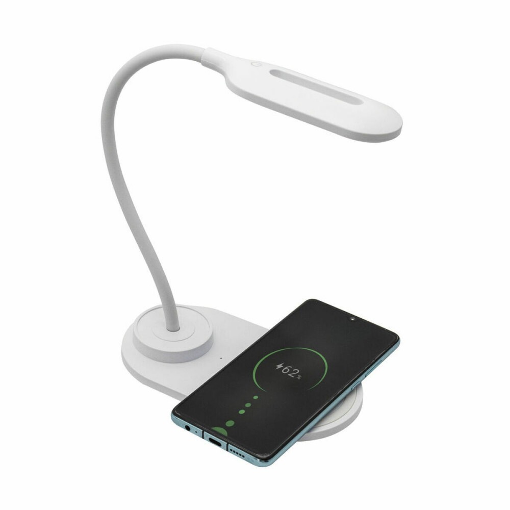 LED Lamp with Wireless Charger for Smartphones Denver Electronics LQI-55 White 5 W (2700k) (6500 K)