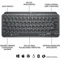 Keyboard Logitech 920-010488 Black QWERTY