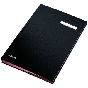 Document Holder Esselte 621061 Lined 20 Seperators Black A4