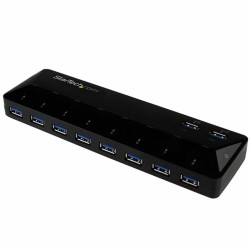 Hub USB Startech ST103008U2C USB 3.0 x 10 Noir