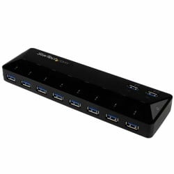 USB Hub Startech ST103008U2C USB 3.0 x 10 Black