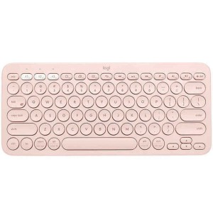 Drahtlose Tastatur Logitech K380  Rosa Qwerty Spanisch