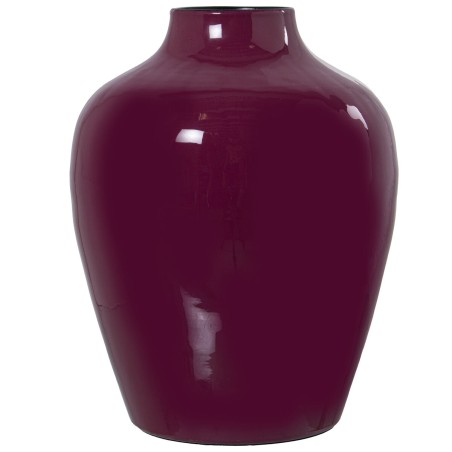 Vase Alexandra House Living Dunkelrosa Metall 21 x 21 x 27 cm