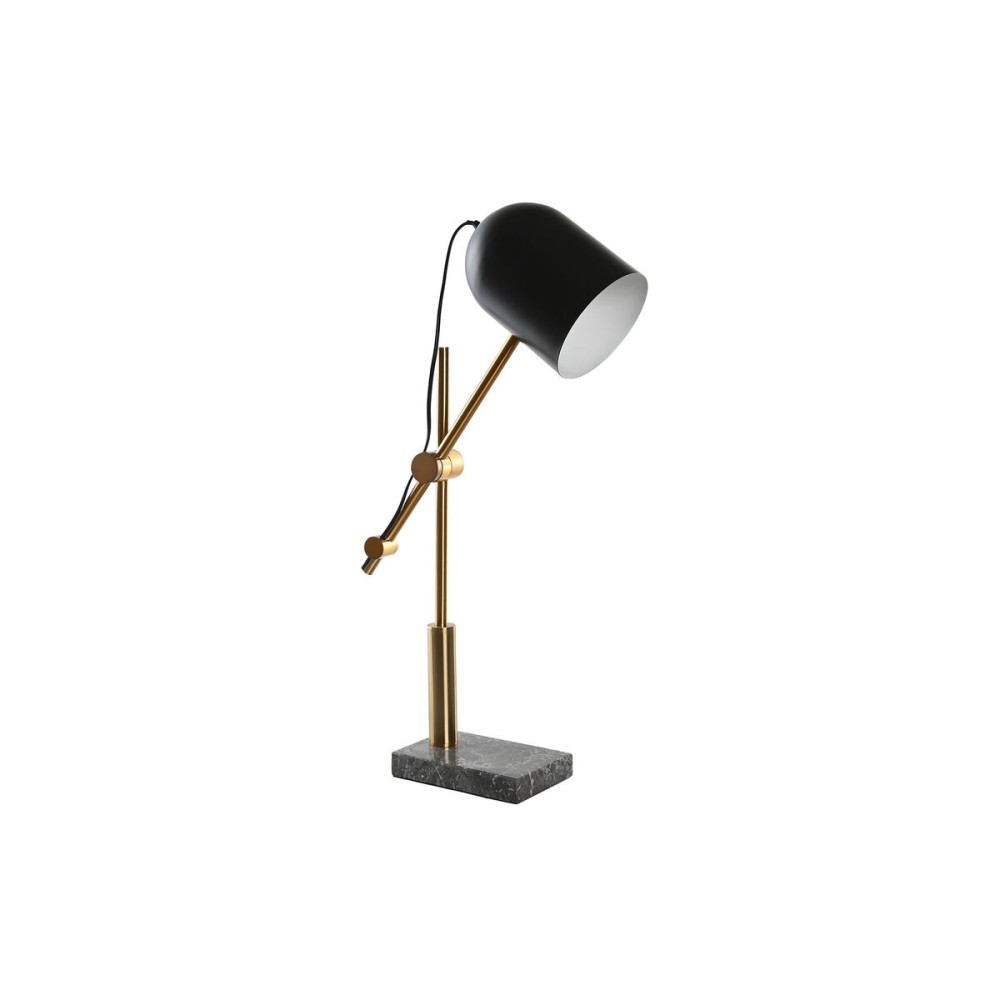 Tischlampe DKD Home Decor Schwarz Grau Gold Metall 60 W 220 V 45 x 45 x 70 cm