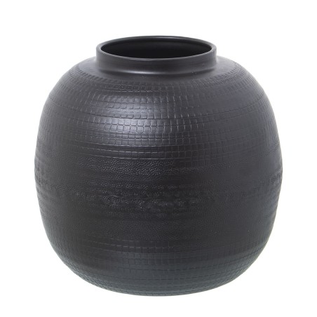 Vase Alexandra House Living Schwarz Metall 23 x 23 x 23 cm