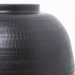 Vase Alexandra House Living Black Metal 23 x 23 x 23 cm