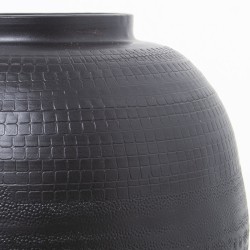 Vase Alexandra House Living Schwarz Metall 23 x 23 x 23 cm