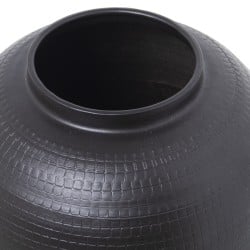 Vase Alexandra House Living Black Metal 23 x 23 x 23 cm