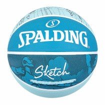 Basketball Spalding Sketch Dribble Blau Kautschuk (Größe 7)