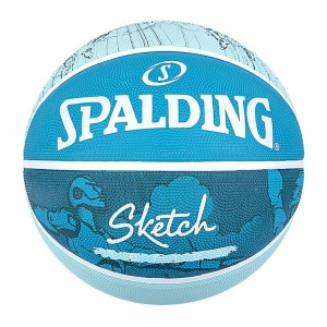 Basketball Ball Spalding Sketch Dribble Blue Natural rubber (Size 7)