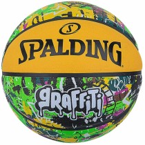 Basketball Spalding Graffiti Gelb Kautschuk (Größe 7)