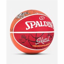 Basketball Ball Spalding Sketch Dribble Red Natural rubber (Size 7)