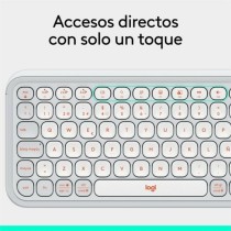 Clavier Logitech Pop Icon Blanc Espagnol Qwerty QWERTY