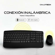 clavier et souris Owlotech EK500 Noir