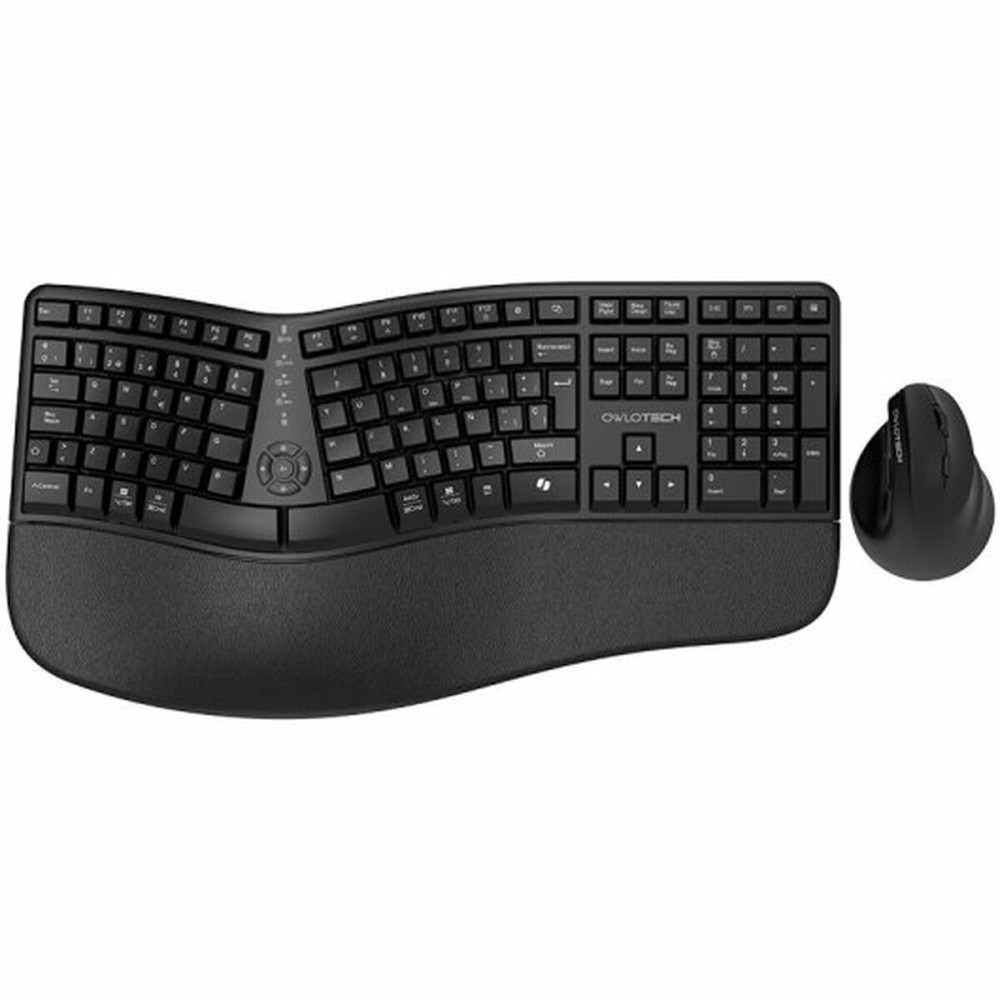 Tastatur mit Maus Owlotech EK500 Schwarz