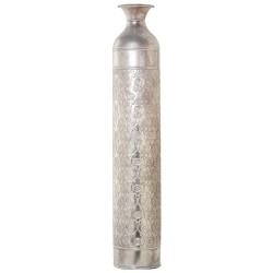 Floor vase Alexandra House Living Silver Metal 15 x 15 x 81 cm