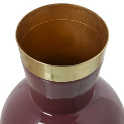 Vase Alexandra House Living Violett Gold Metall 15 x 15 x 28 cm