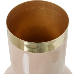 Vase Alexandra House Living Rosa Gold Metall 18 x 18 x 29 cm