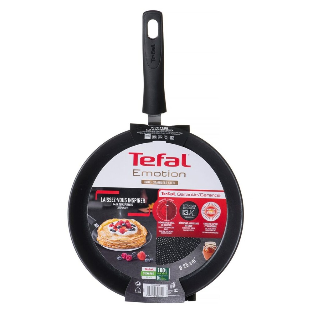 Poêle à crêpes Tefal E3003804 Noir Acier inoxydable Aluminium Ø 25 cm