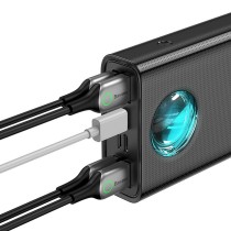 Power Bank Baseus AMBILIGHT Weiß Schwarz 30000 mAh