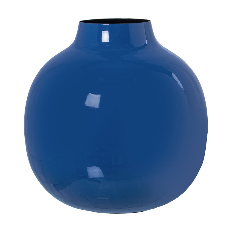 Vase Alexandra House Living Dunkelblau Metall 21 x 21 x 21 cm