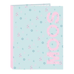 Ring binder Moos Garden Turquoise 26,5 x 33 x 4 cm