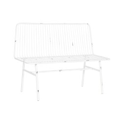 Ensemble Table avec 3 Sièges Home ESPRIT Blanc Métal 115 x 53 x 83 cm