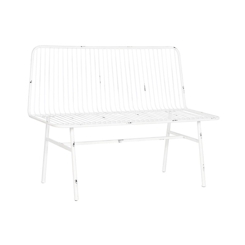 Ensemble Table avec 3 Sièges Home ESPRIT Blanc Métal 115 x 53 x 83 cm