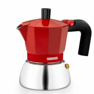 Italian Coffee Pot Monix INOX RED 9T Red 470 ml