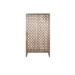 Armoire Home ESPRIT Marron Noir Argenté 90 x 38 x 170 cm