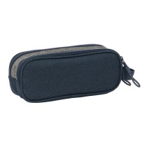 Double Carry-all Kappa Dark Navy Blue Grey 21 x 6 x 8 cm