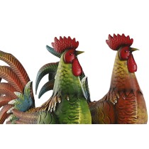 Figurine Décorative Home ESPRIT Multicouleur Coq 34,3 x 14 x 48,3 cm (2 Unités)