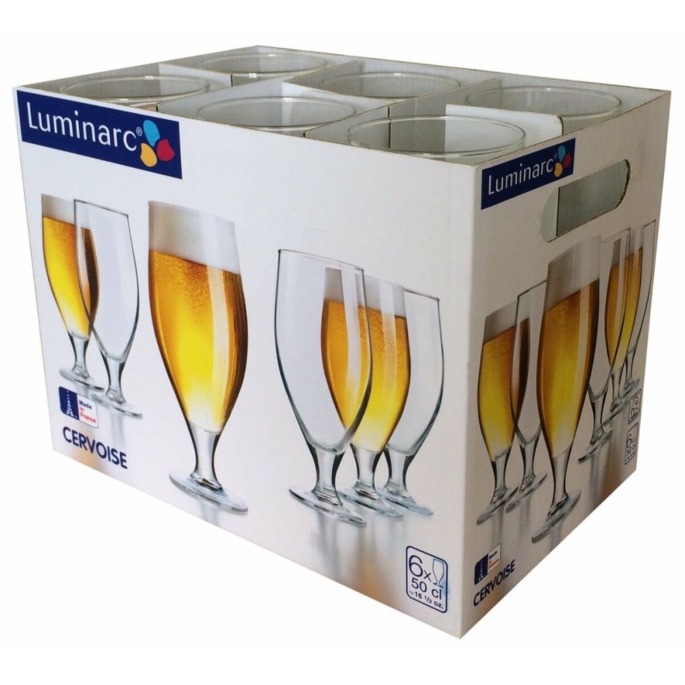 Verre à bière Luminarc Spirit Bar Transparent verre 500 ml 6 Unités (Pack 6x)