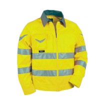 Jacke Cofra Warning Gelb (58 cm)