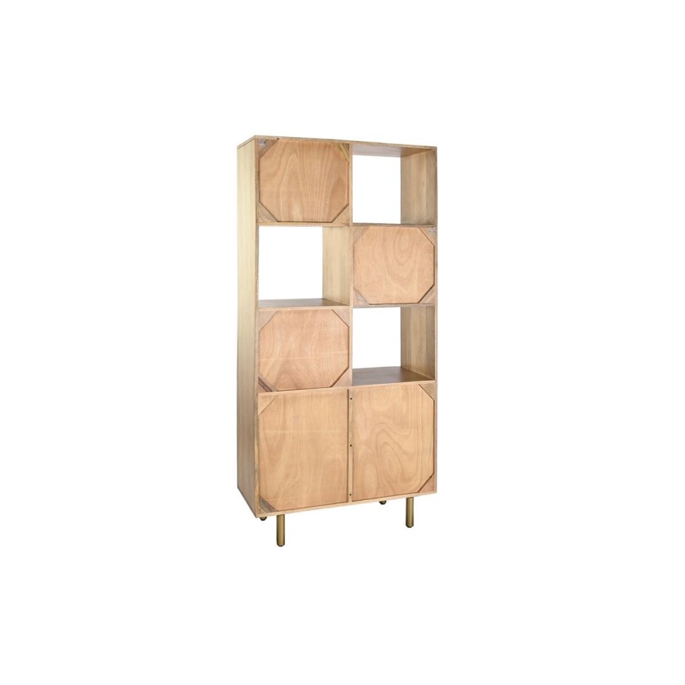 Regal DKD Home Decor Gold natürlich Mango-Holz 90 x 40 x 180 cm