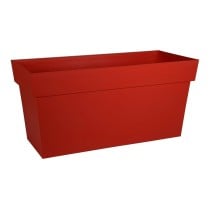 Selbstbewässerndes Pflanzgefäß EDA Tuscan Wall rechteckig Rot 79 x 35 x 39 cm