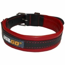 Hundehalsband Yago M Schwarz/Rot 34-43 cm Rot/Schwarz