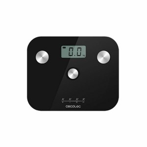 Digital Bathroom Scales Cecotec 425 LCD 180 kg Black Tempered Glass 180 kg