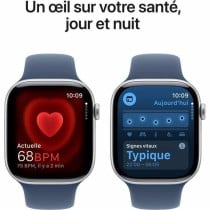 Montre intelligente Apple Watch Series 10 Bleu Argenté 46 mm