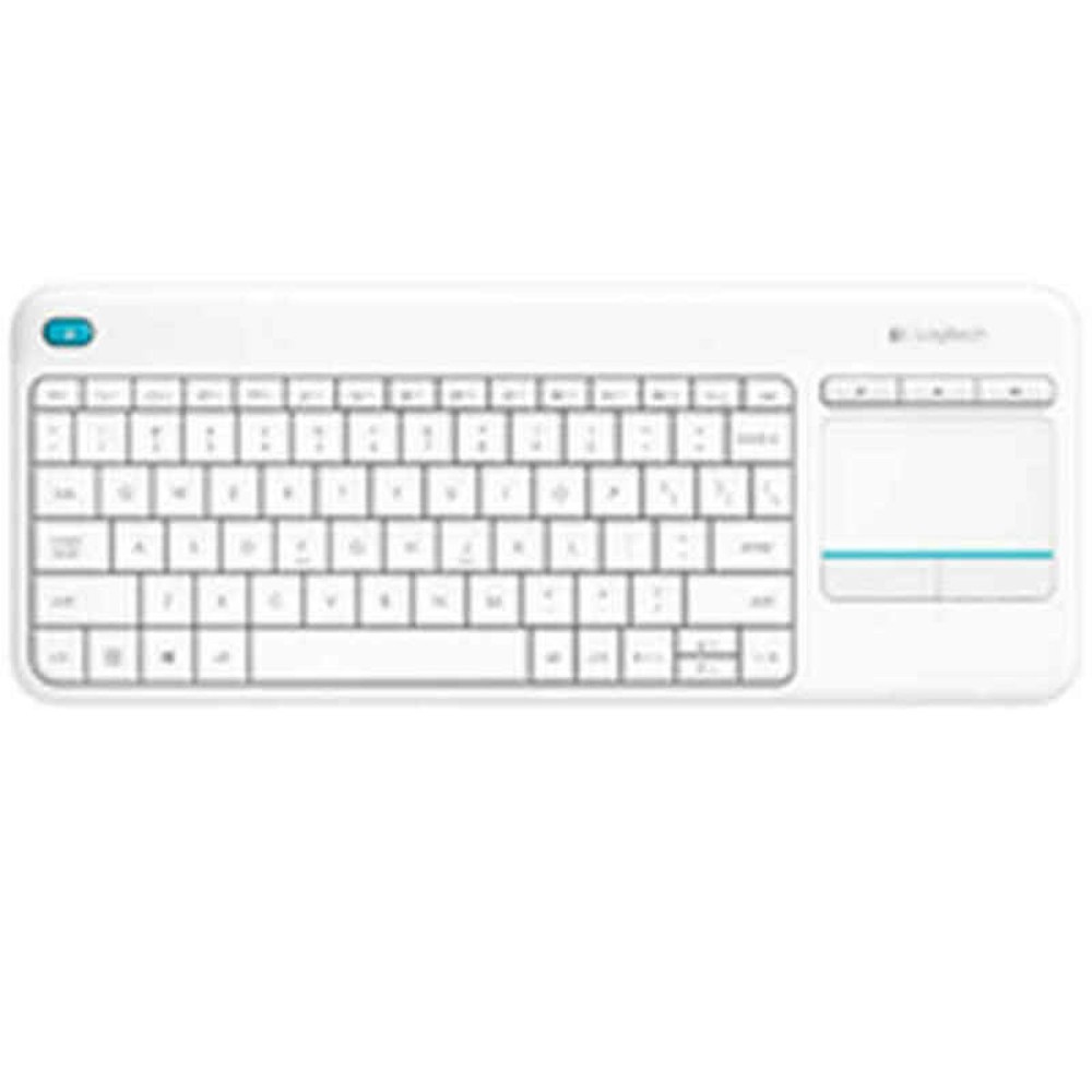 Keyboard Logitech  K400+ White Spanish Qwerty QWERTY