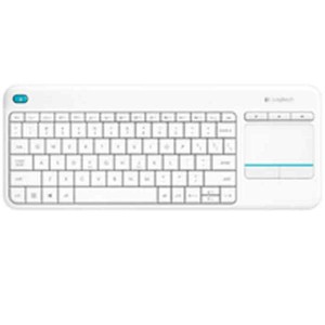 Keyboard Logitech  K400+ White Spanish Qwerty QWERTY