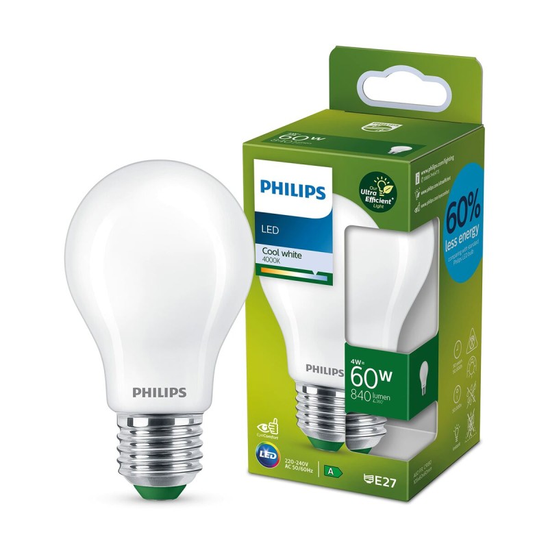 LED lamp Philips Ultra Efficient Led Classic 4 W 60 W E27 840 lm White (4000 K)