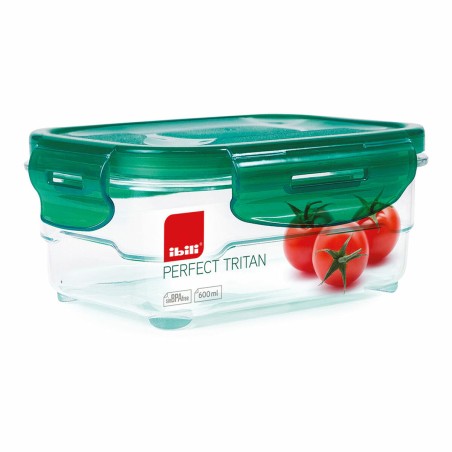 Boîte à lunch hermétique Ibili 790406 Plastique 600 ml 16 x 12 x 6,5 cm Vert