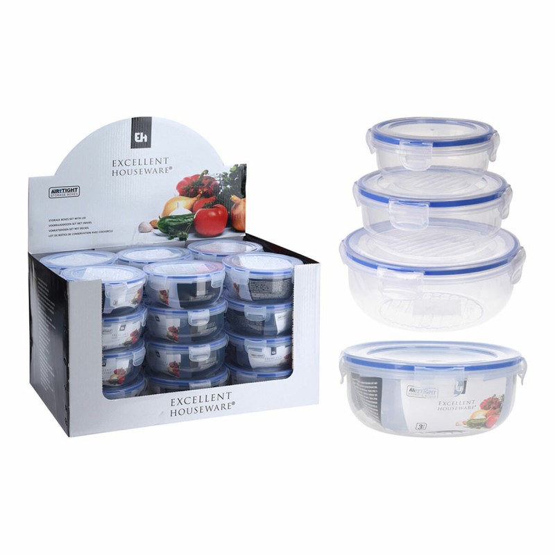 Set of lunch boxes Excellent Houseware 024000670 3 Units