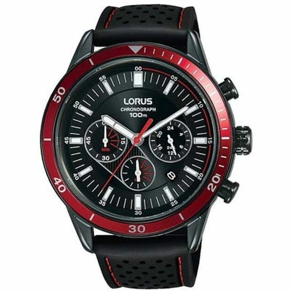 Men's Watch Lorus SPORTS Black (Ø 45 mm)