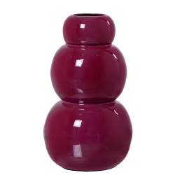 Vase Alexandra House Living Dunkelrosa Metall 14 x 14 x 22 cm