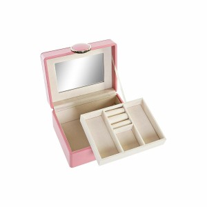 Box-Schmuckkästchen DKD Home Decor Rosa Holz MDF 23 x 17 x 10 cm